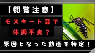 モスキート音で体調不良？原因となった動画を特定！【閲覧注意】 